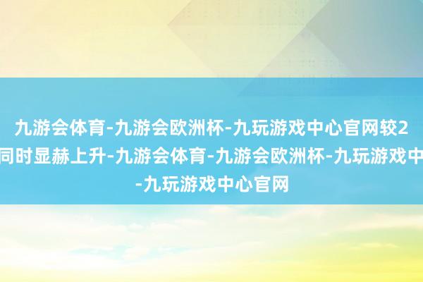 九游会体育-九游会欧洲杯-九玩游戏中心官网较2019年同时显赫上升-九游会体育-九游会欧洲杯-九玩游戏中心官网