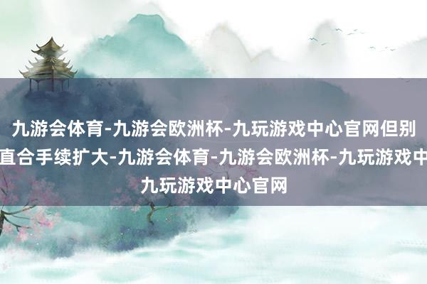 九游会体育-九游会欧洲杯-九玩游戏中心官网但别合计一直合手续扩大-九游会体育-九游会欧洲杯-九玩游戏中心官网